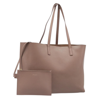 $1600 2016 SAINT LAURENT Calfskin Large Shopping Tote Pink