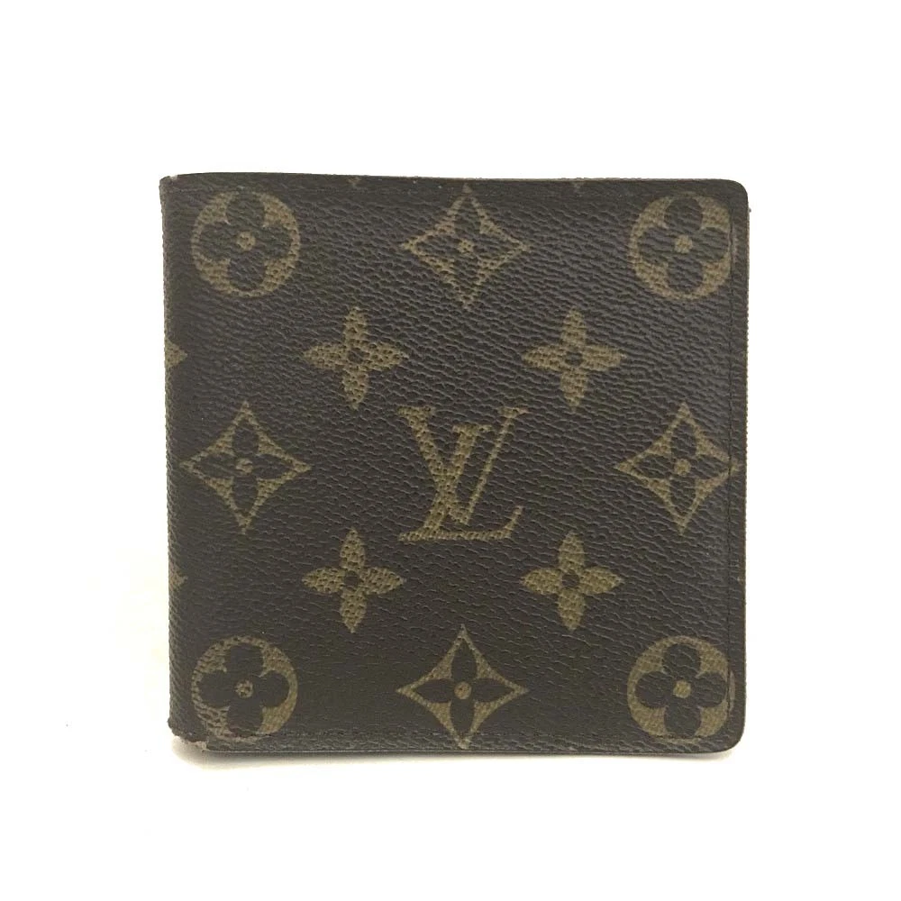 Louis Vuitton Monogram Portefeiulle Marco Bifold Wallet Brown CA0978