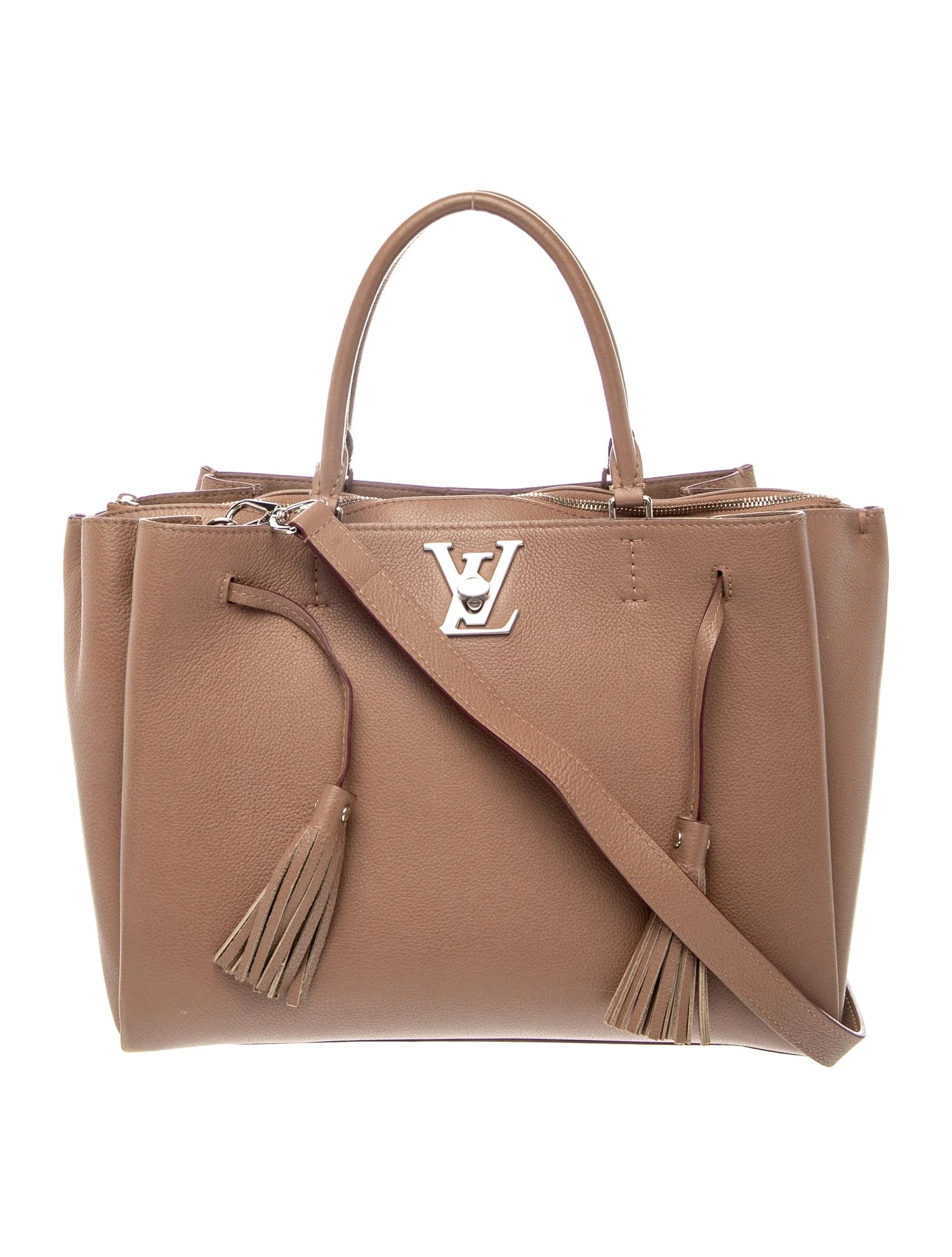 $3100 Louis Vuitton Calfskin Lockmeto Beige 10021133