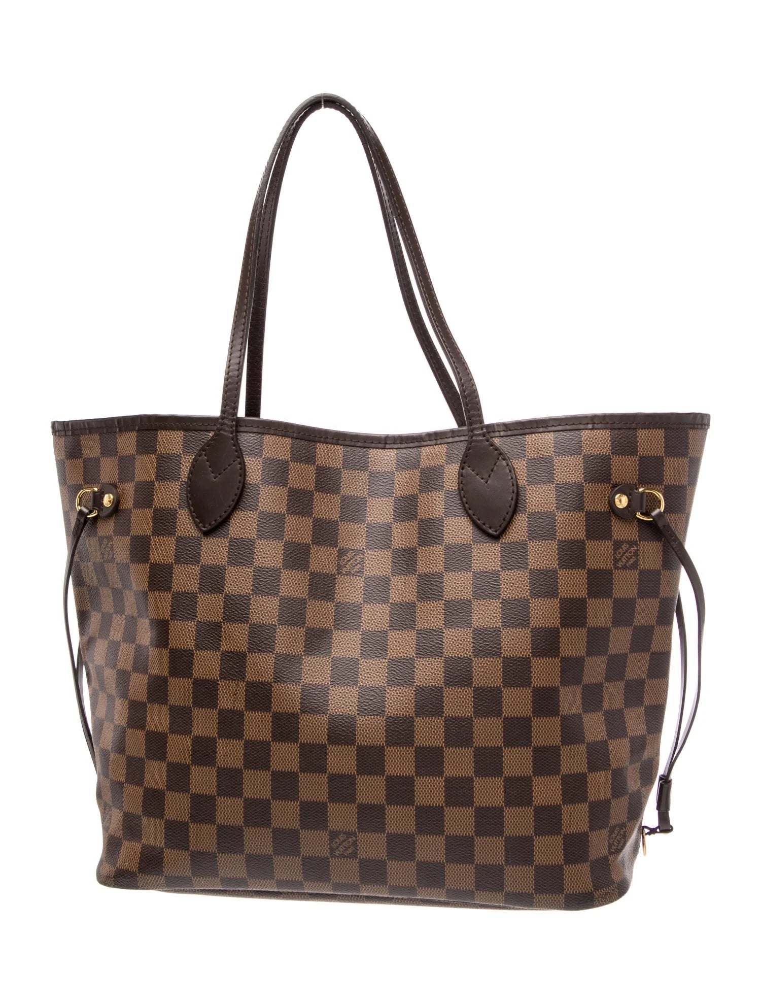 $2240 2018 Louis Vuitton Neverfull MM Damier Ebene with Pouch 10021295