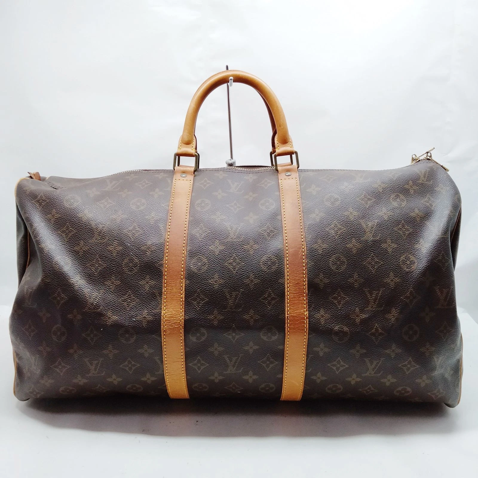 Louis Vuitton Keepall 55 Boston Bag Brown Monogram MI9002