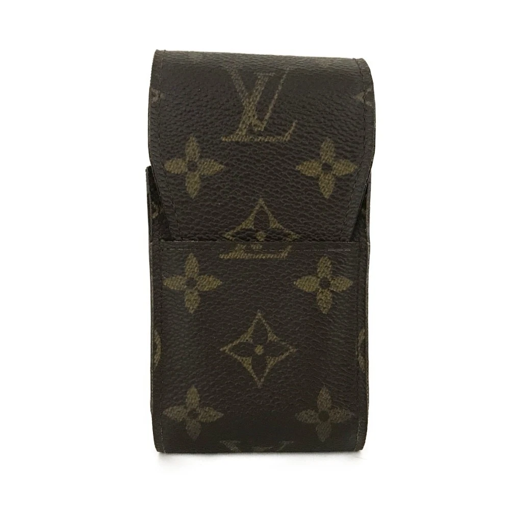 $340 2001 Louis Vuitton Monogram Cigarette Tobacco Case Brown CT1011