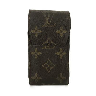 $340 2001 Louis Vuitton Monogram Cigarette Tobacco Case Brown CT1011