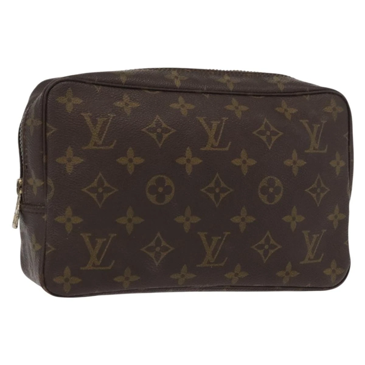 $600 1985 LOUIS VUITTON Monogram Trousse Toilette 23 Clutch Bag 853