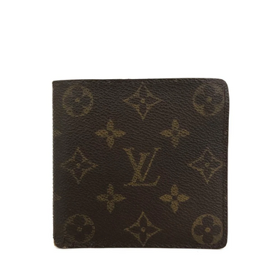 $515 1997 Louis Vuitton Monogram Portefeiulle Marco Bifold Wallet Brown CA0917