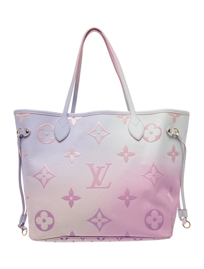 $3450 Louis Vuitton Monogram Giant Spring In The City Neverfull MM Sunrise Pastel 10020156