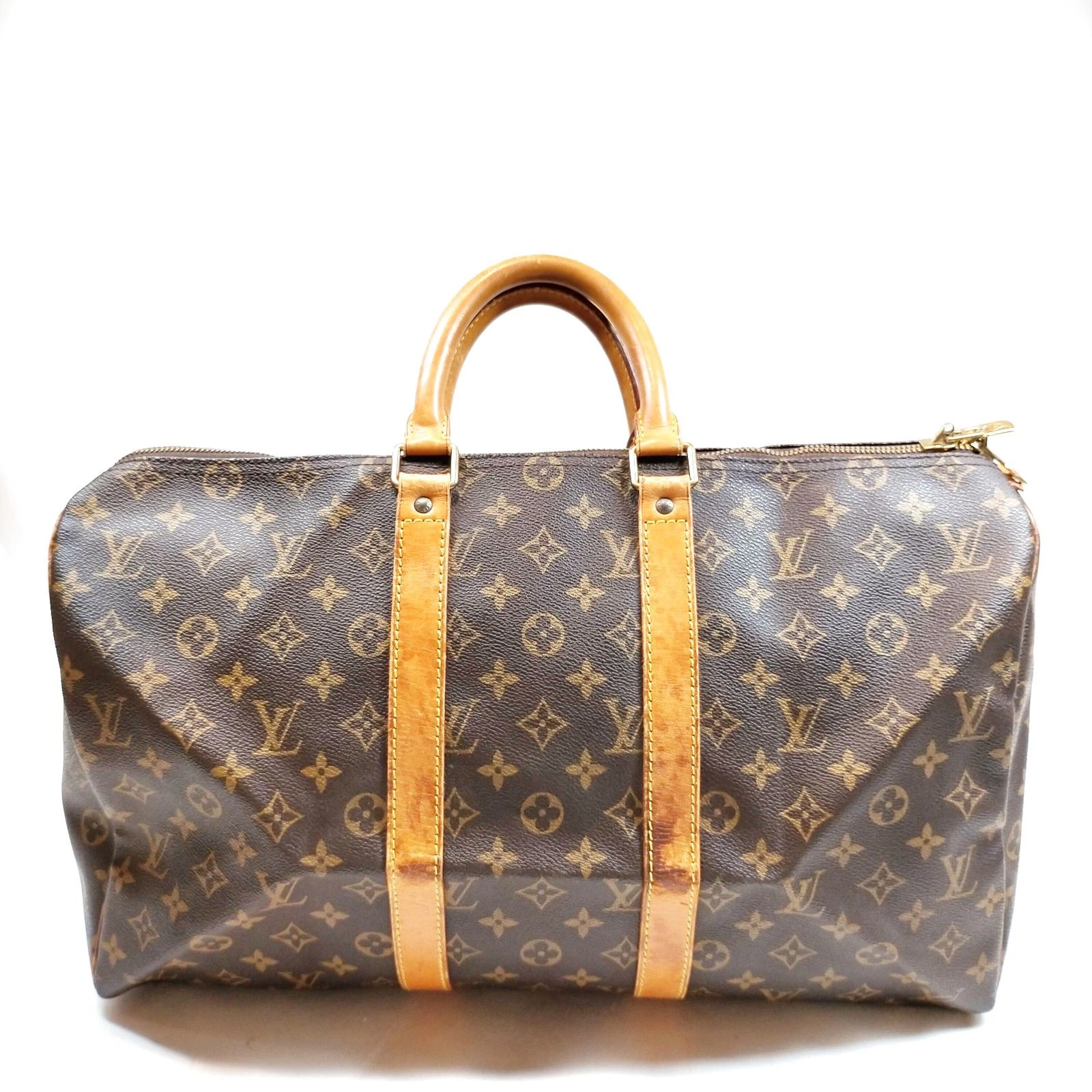 $1420 1994 Louis Vuitton Monogram Duffle Boston Bag Keepall 45 SP0964