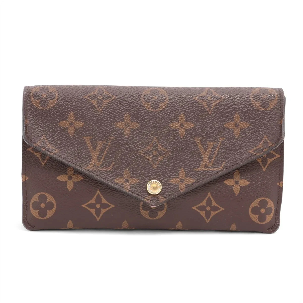 $720 Louis Vuitton Monogram Portofeuil Jeanne M62203 Rose Ballerine Long Wallet