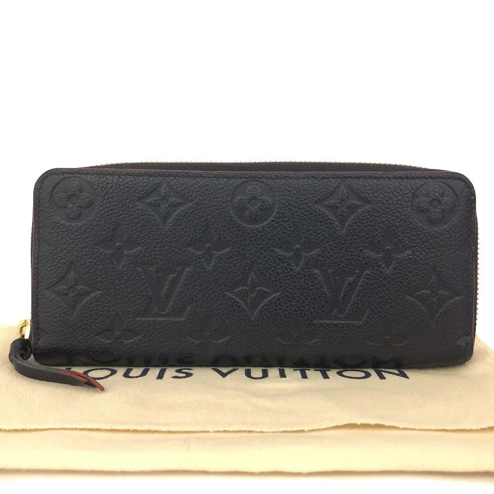 $1170 RFID Louis Vuitton Monogram Empreinte Portefeiulle Clemence Wallet