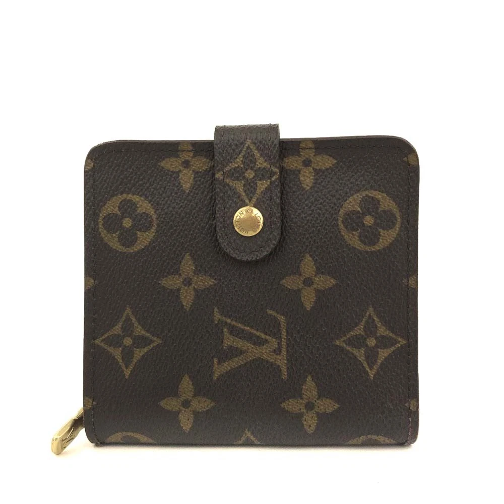 $590 1999 Louis Vuitton Monogram Compact Zippe Zipped Wallet MI0969