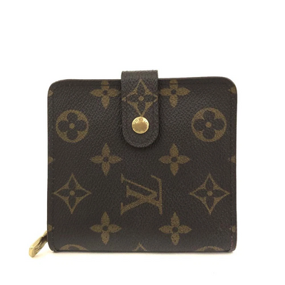 $590 1999 Louis Vuitton Monogram Compact Zippe Zipped Wallet MI0969