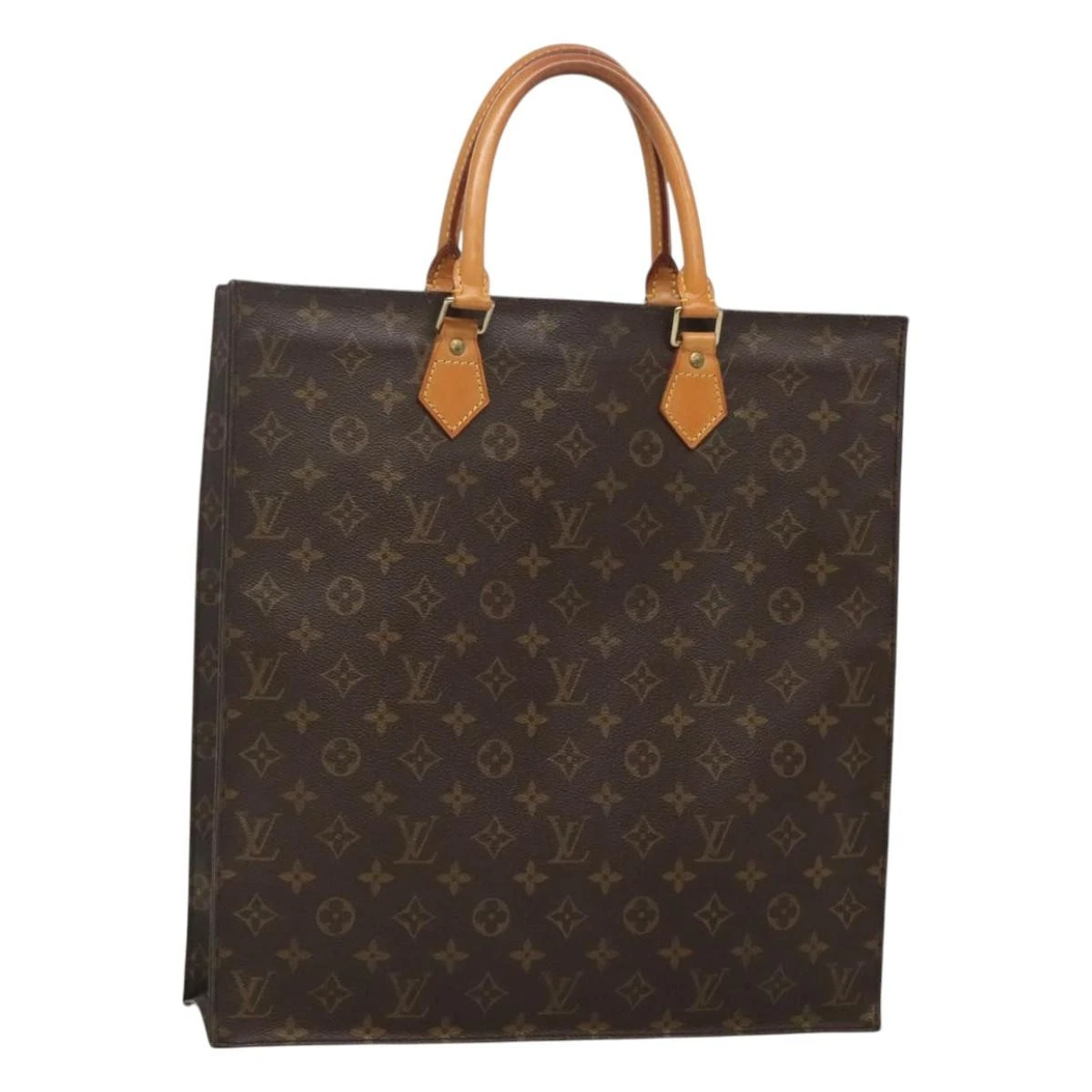 LOUIS VUITTON Monogram Sac Plat Hand Bag
