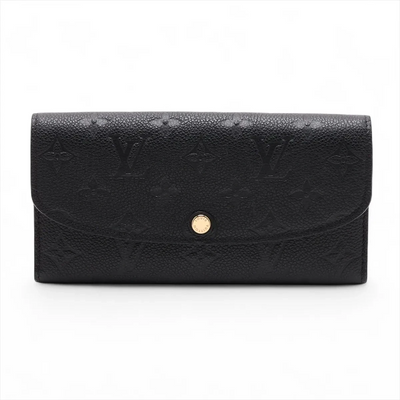 $775 Louis Vuitton Empreinte Portofeuille Emilie Noir Long Wallet 10021119