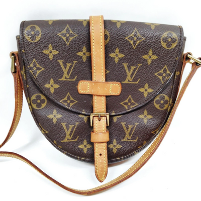 $1060 1988 Louis Vuitton LV Shoulder Bag Chantilly PM Brown Monogram 883VI