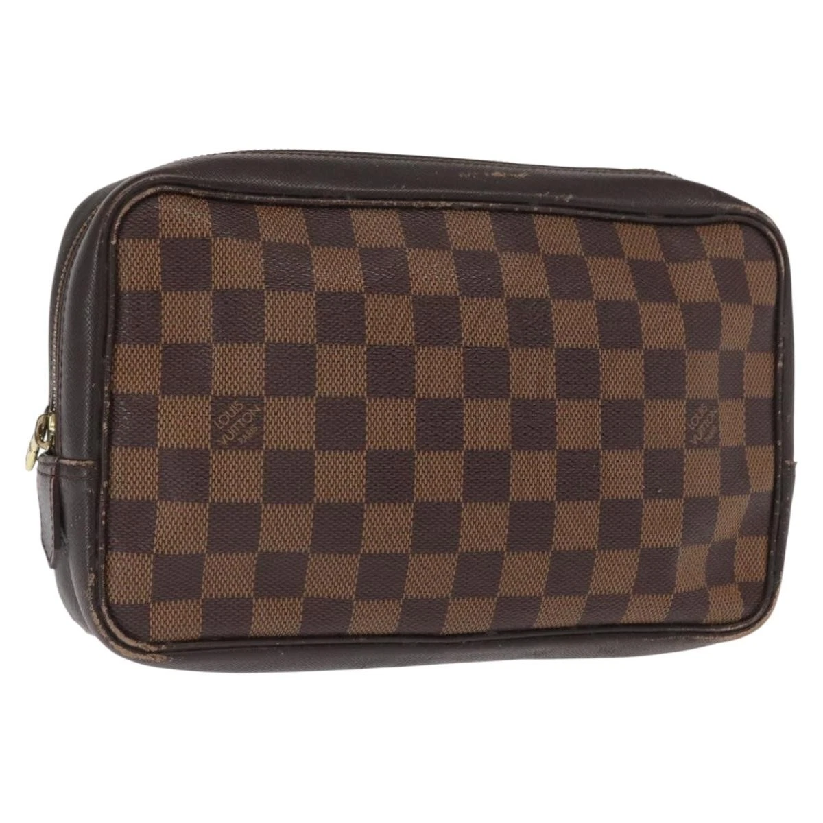 $1130 1998 LOUIS VUITTON Damier Ebene Toiletry Bag 25 CA0968
