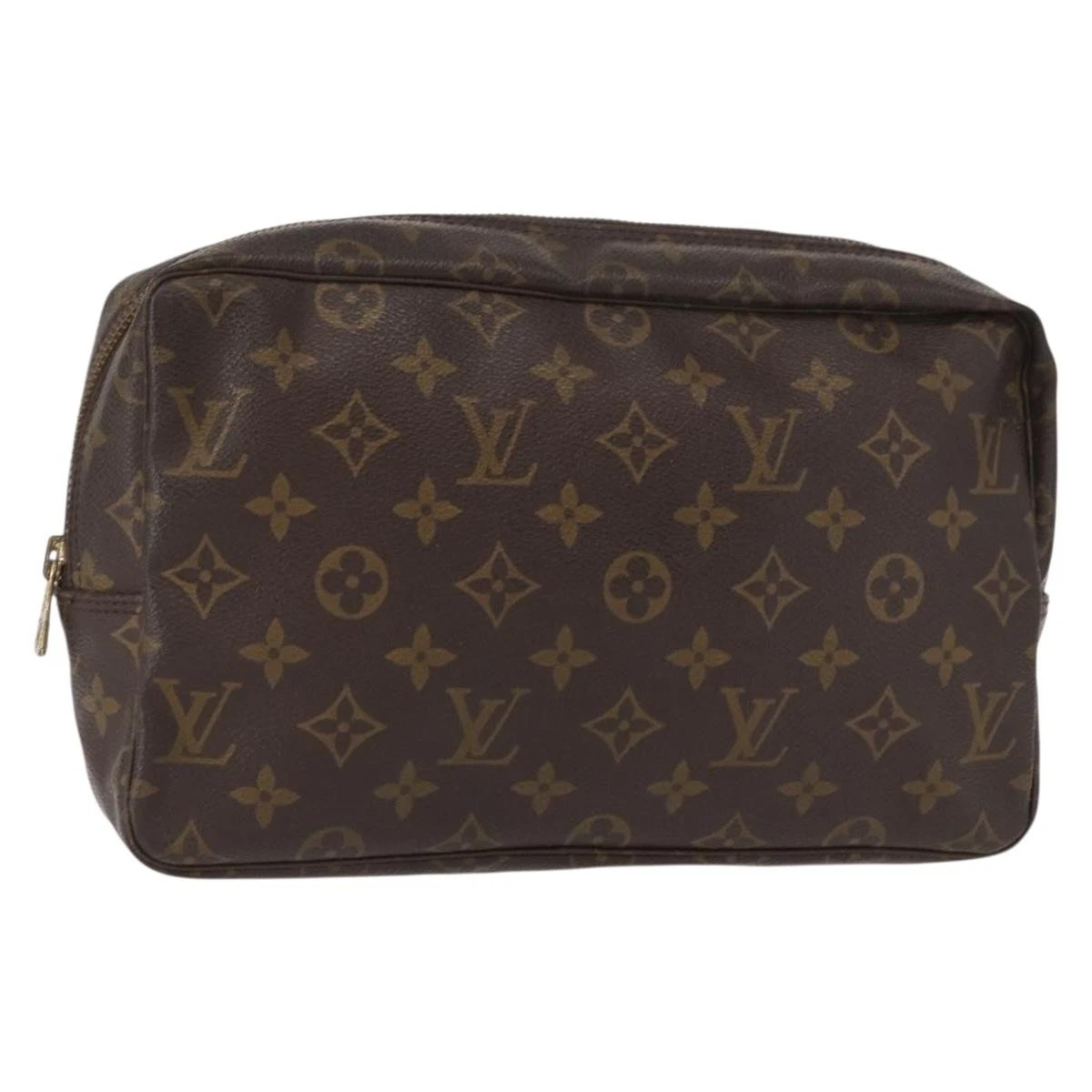 $600 1990 LOUIS VUITTON Monogram Trousse Toilette 28 Clutch Bag NO0930