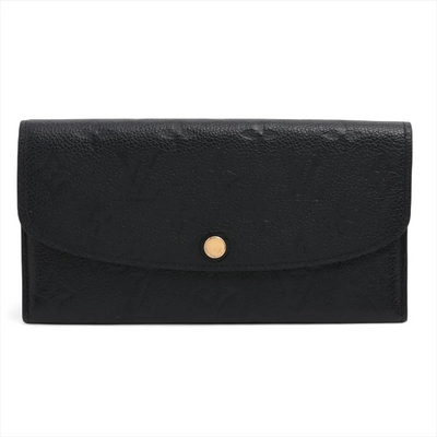 $775 RFID Louis Vuitton Empreinte Emilie Wallet Black Dune