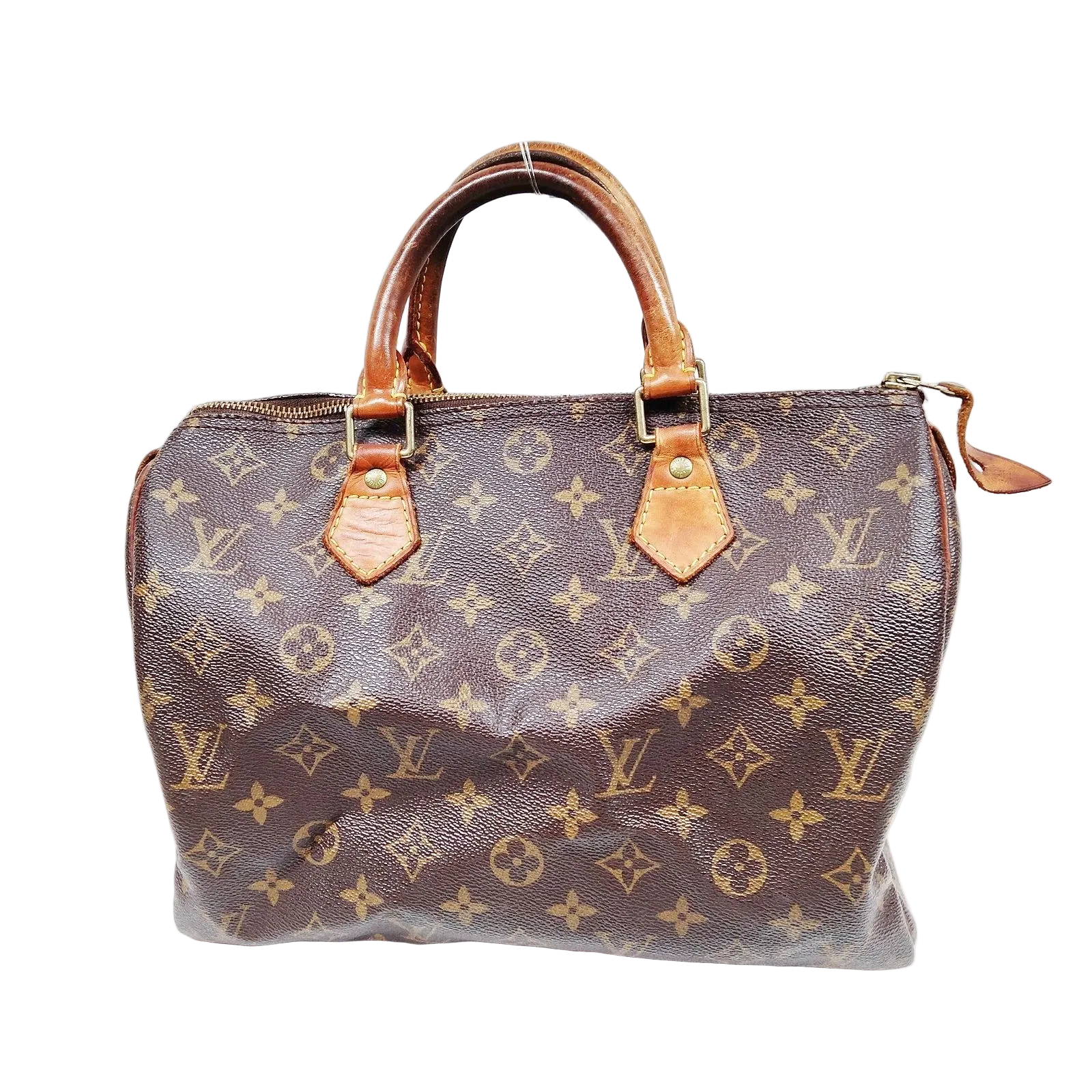 $1630 2000 Louis Vuitton LV Hand Bag Speedy 30 Brown Monogram TH0070
