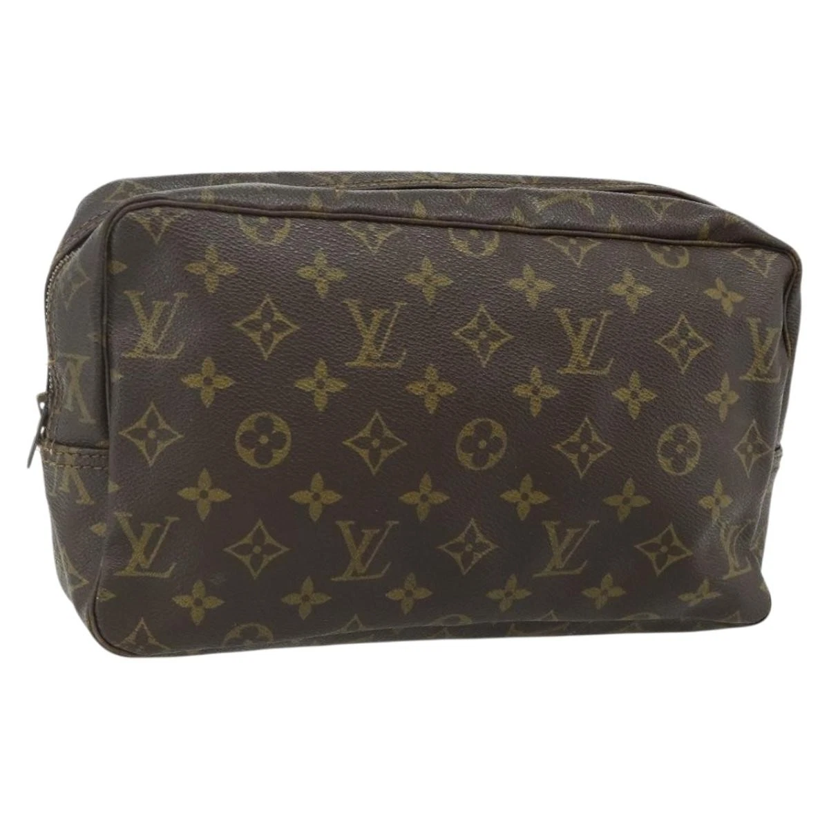 $600 1983 LOUIS VUITTON Monogram Trousse Toilette 28 Clutch Bag 831