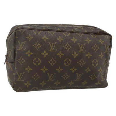 $600 1983 LOUIS VUITTON Monogram Trousse Toilette 28 Clutch Bag 831
