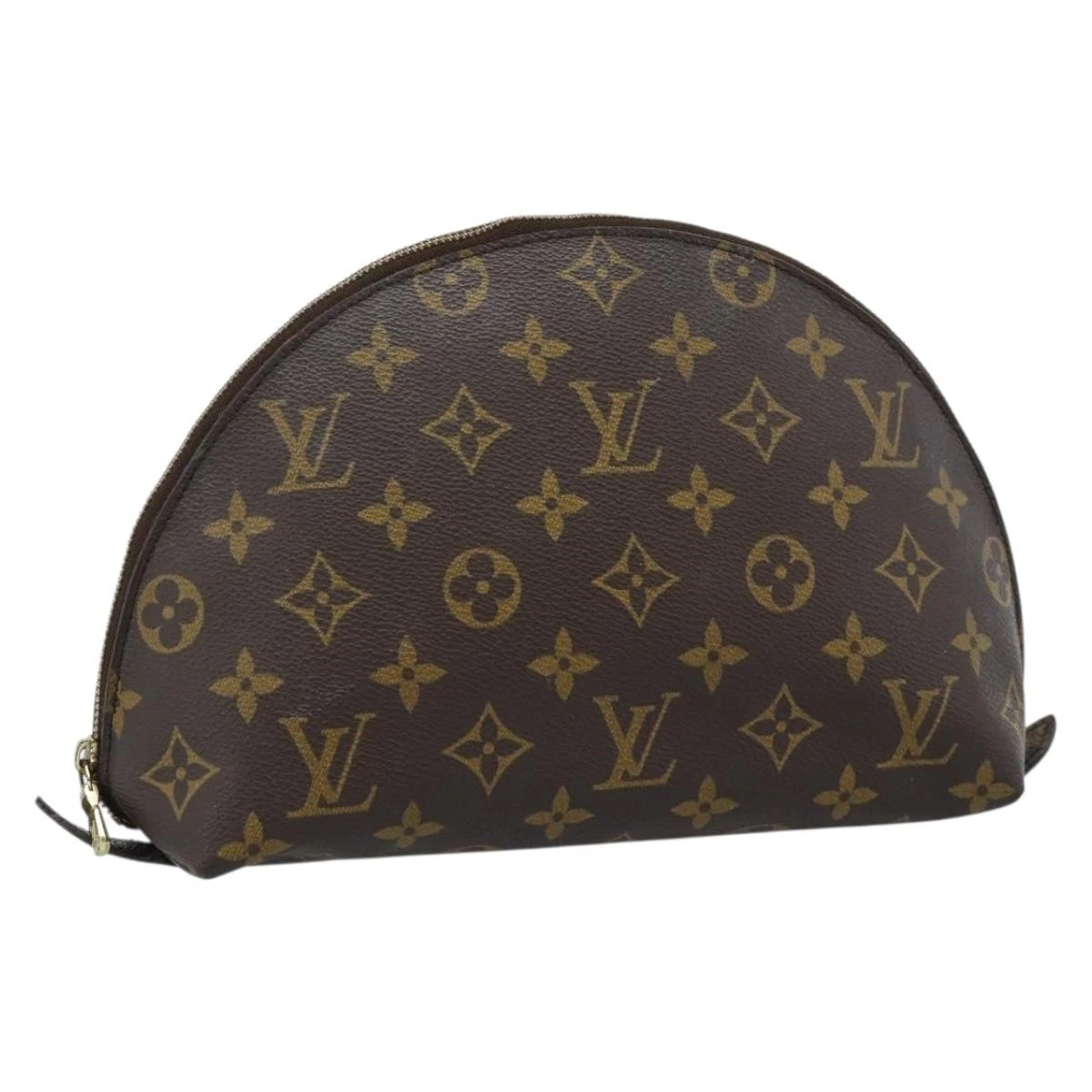 $620 2002 LOUIS VUITTON Monogram Trousse Demi Ronde TH0022
