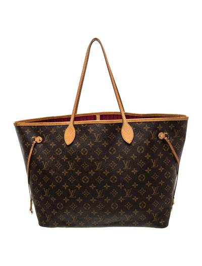 $2310 Louis Vuitton Monogram Neo Neverfull GM Pivoine with Pouch