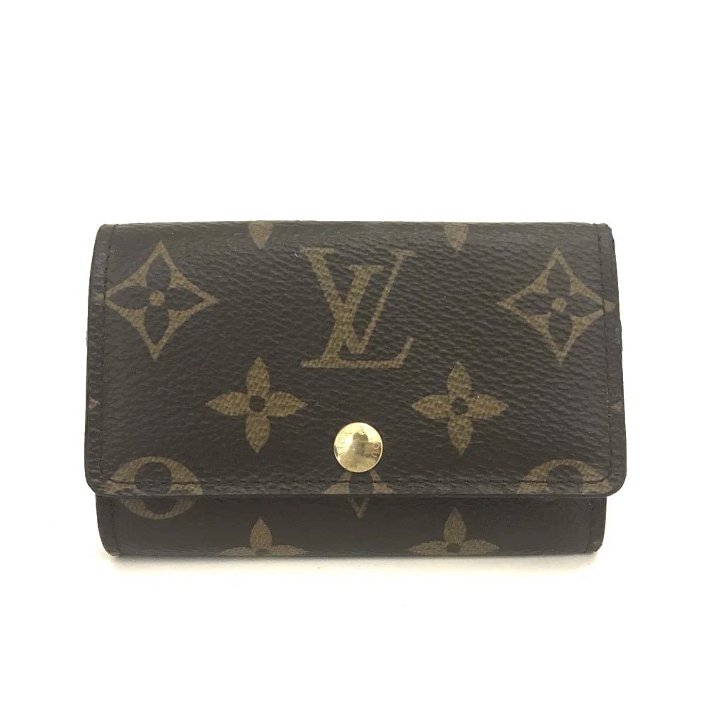 $355 Louis Vuitton Monogram Multicles 6 Ring Key Case Brown CT0169