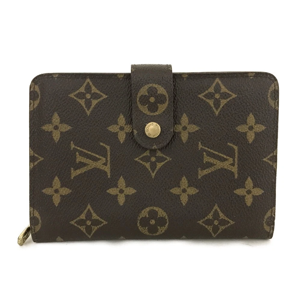 $815 Louis Vuitton Monogram Porte Papier Zippe Bifold Wallet Brown SP0070