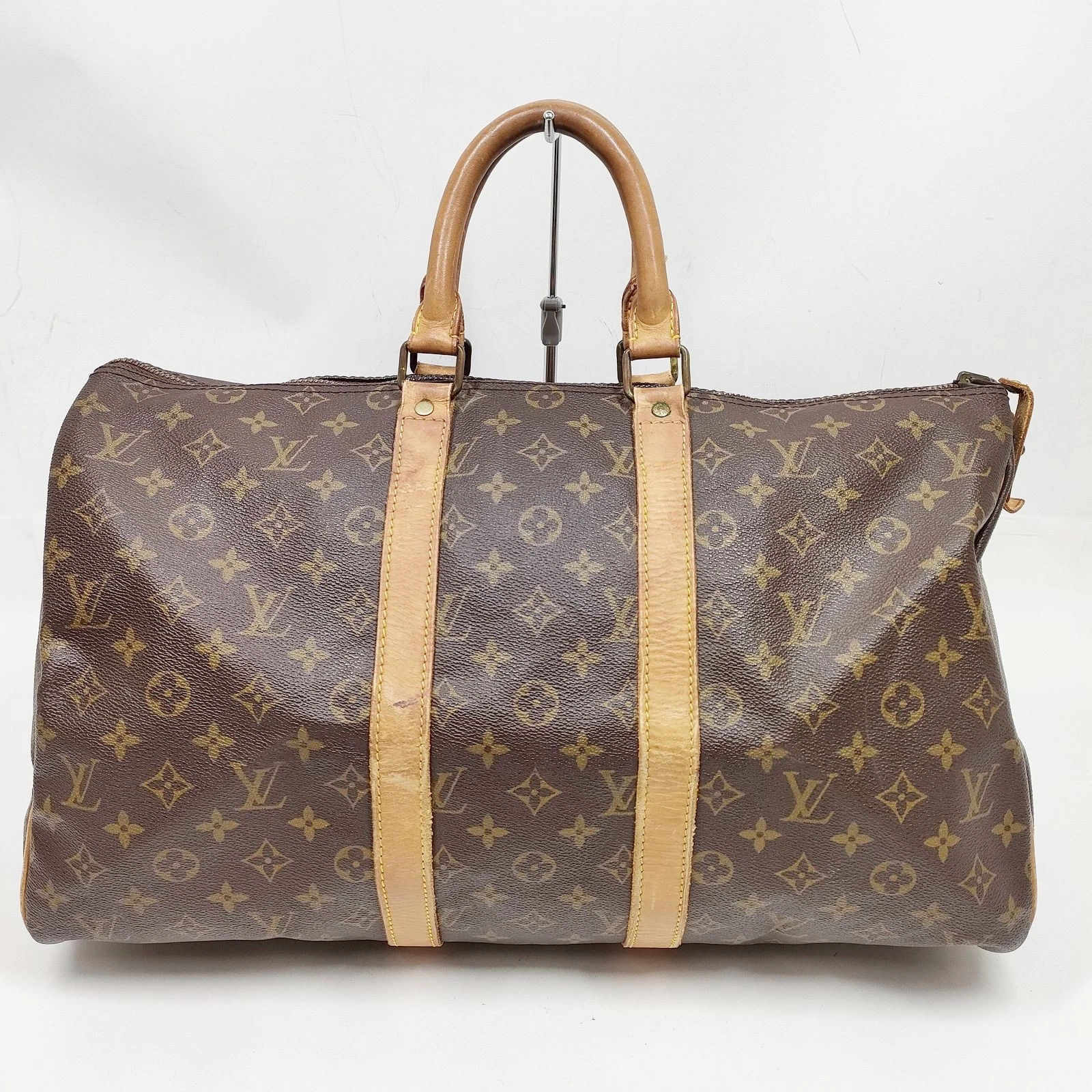 Louis Vuitton LV Boston Bag Keepall 45 Brown Monogram 4740126