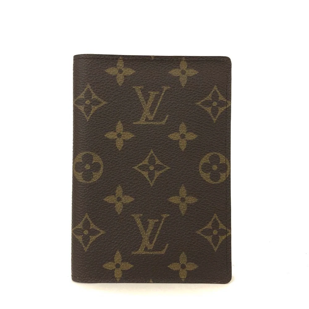 $400 Louis Vuitton Monogram Couverture Passeport Case Brown MI1918
