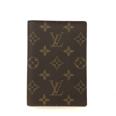 $400 Louis Vuitton Monogram Couverture Passeport Case Brown MI1918