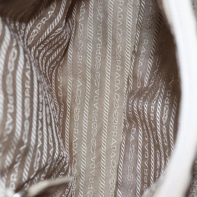 $1250 PRADA Tessuto Nylon City Tote Beige