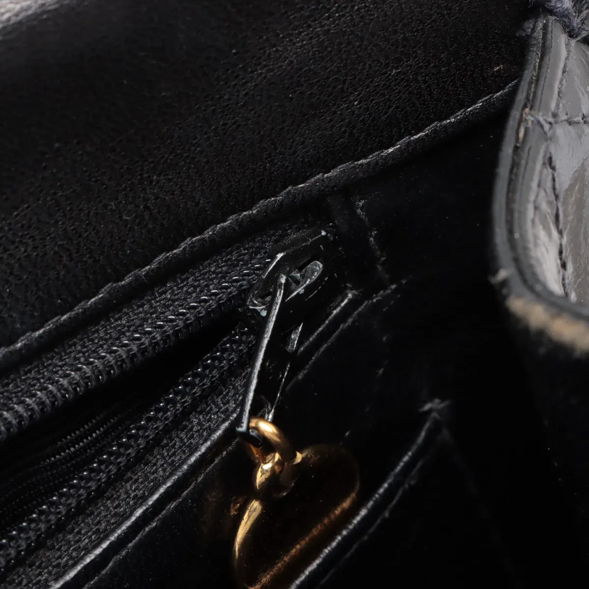 $12800 Chanel Patent Quilted XL Jumbo Single Flap Black