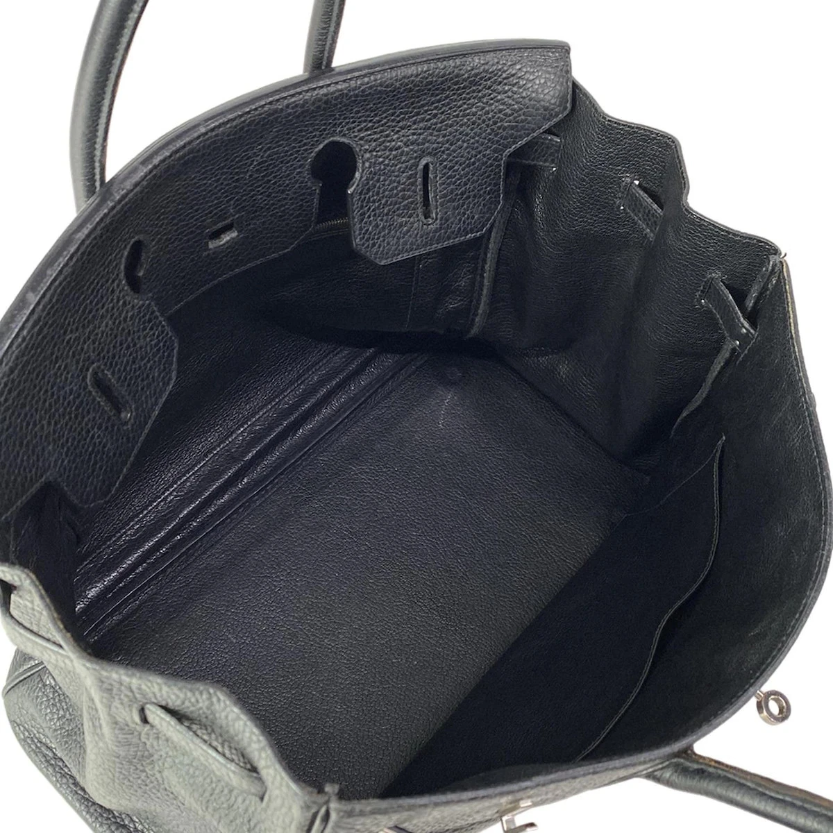 HERMES Birkin 35 Black Togo Square J Handbag 227277376487