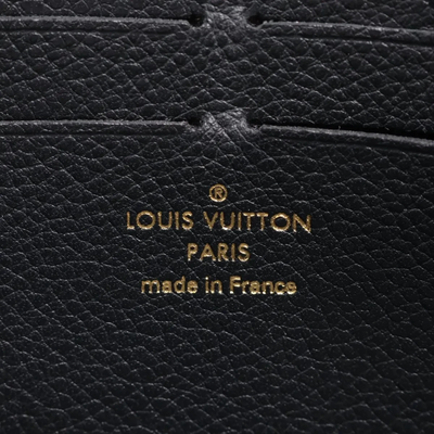 $1170 Louis Vuitton Empreinte Zippy Wallet Black