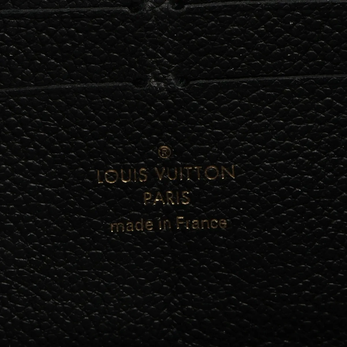 $1170 Louis Vuitton Empreinte Zippy Wallet M61864 Noir Zip Round Wallet