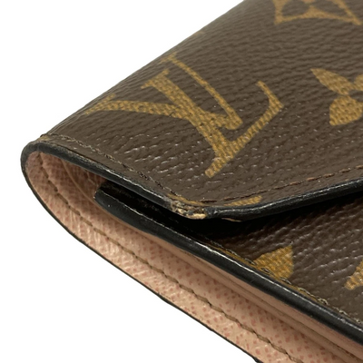 LOUIS VUITTON Portefeuille Victorine M62360 Rose Ballerine Monogram MI4118