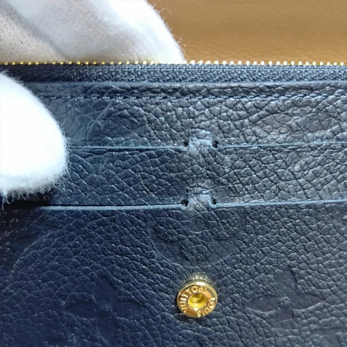 $775 RFID Louis Vuitton Empreinte Emilie Wallet Black Dune