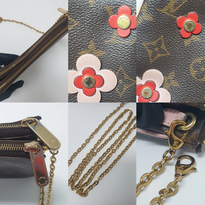Louis Vuitton Pochette Double Zipper Flower Monogram GI0169