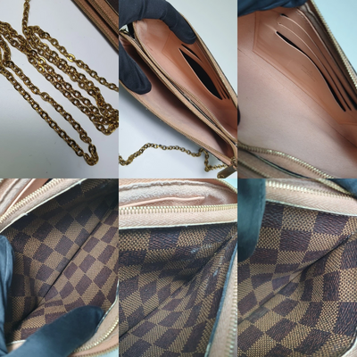 Louis Vuitton Double Zip Pochette Damier Ebene MI0220