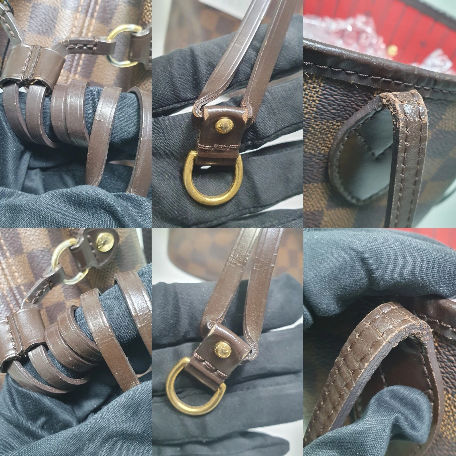 Louis Vuitton Neverfull MM Damier Ebene  CLA487