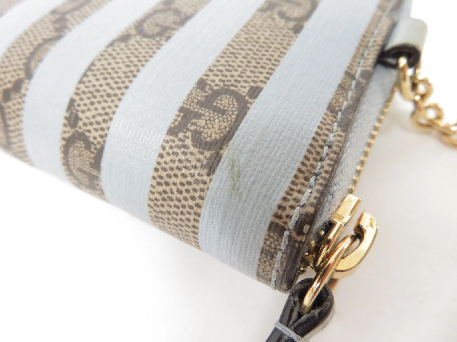 $450 2019 Gucci GG Supreme Marmont Zip Around Coin Wallet 456126-525040