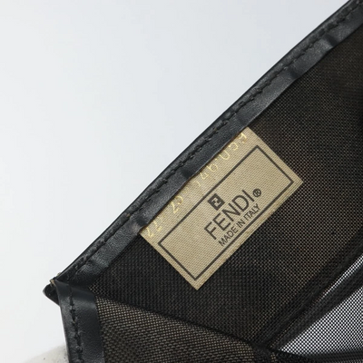 $1650 FENDI Zucca FF Tote Mesh Black Tote 10020342
