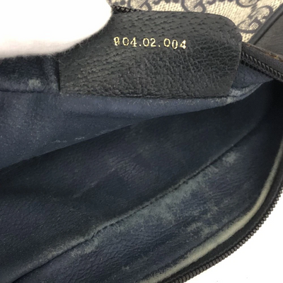$1100 Gucci Vintage Ophidia Shoulder Bag GG Canvas Small Blue