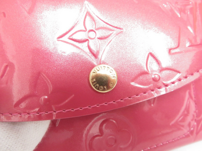Auth LOUISVUITTON Monogram Vernis Enveloppe Plat Coin Card Case Wallet F#50964