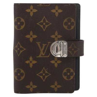 $650 2005 LOUIS VUITTON Monogram Agenda Koala PM Silver CA0065