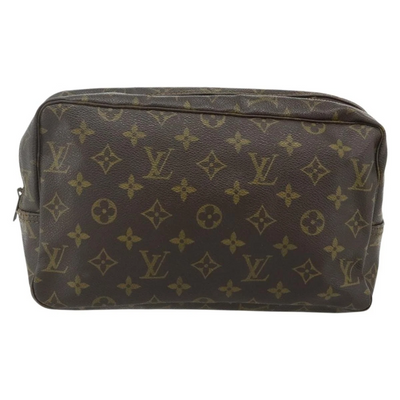 $600 1983 LOUIS VUITTON Monogram Trousse Toilette 28 Clutch Bag 831