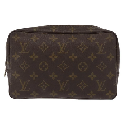 $600 1985 LOUIS VUITTON Monogram Trousse Toilette 23 Clutch Bag 853