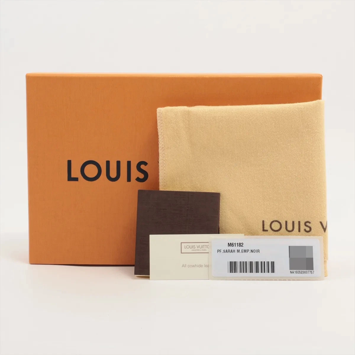 $1060 Louis Vuitton Empreinte Sarah Wallet NM Black