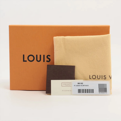 $1060 Louis Vuitton Empreinte Sarah Wallet NM Black
